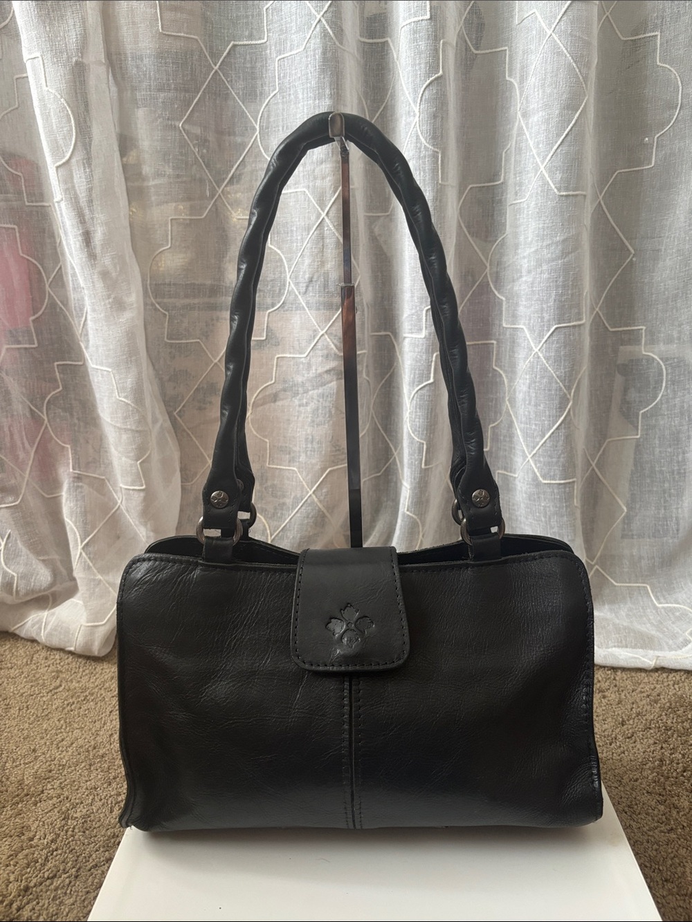 Patricia Nash Rienzo Leather Bag with Dual Straps